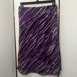 New York & Company Black and Purple Skirt Y2K